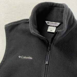 Men’s Columbia Black Fleece Zip Vest
